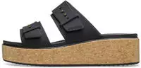 Crocs Pantoletten Brooklyn Cork Buckle 211252 Schwarz Damen