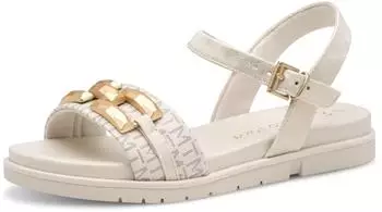 Marco Tozzi Sandalen Kunstleder Dornschlie&szlig;e 402 cream comb