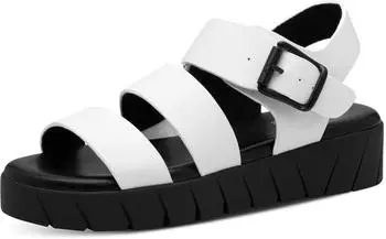 s.Oliver Sandalen dicker Sohle weiß schwarz