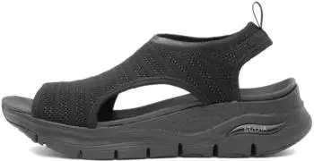 Skechers Arch Fit-Darling Days Sandals schwarzer mylar strick