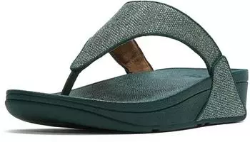 FitWear Lulu Glitz Toe Post Sandals deep ocean