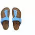 Birkenstock Gizeh Big Buckle Naturleder Lack sky blue