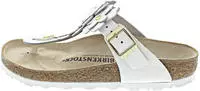 Birkenstock 1026735-38, Birkenstock Gizeh Flower Embellishment Natural Leather...