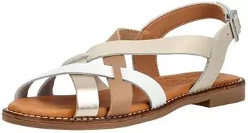 Oh! my Sandals Sandals Leather Strappy Sandal beige/braun
