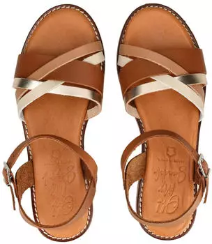 Oh! my Sandals 5834 Roble Cb braun/wei&szlig;