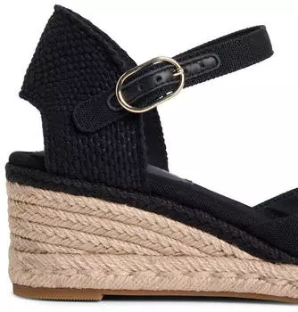 Tommy Hilfiger Flag High Wedge Espad Closed Toe (FW0FW09225) schwarz