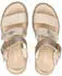 Remonte Dorndorf D3N50 Leather Wedge Sandal beige/gold