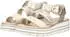 Remonte Dorndorf D3N50 Leather Wedge Sandal beige/gold
