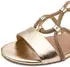 Marco Tozzi Women's Sandal with Feel Me Footbed Vegan gold