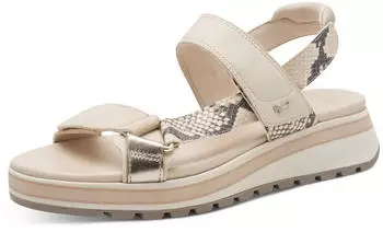 Tamaris Wedge Sandal beige snake