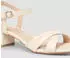 s.Oliver Pumps mit Blockabsatz in Leder-Optik beige