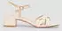 s.Oliver Pumps mit Blockabsatz in Leder-Optik beige