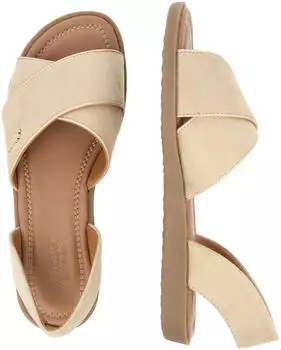 s.Oliver Cleane Sandals in Leather Look beige
