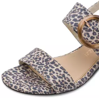 Marco Tozzi Women's Sandal with Feel Me Footbed Vegan beige/schwarz