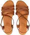 Oh! my Sandals Sandals Leather Strappy Sandal braun