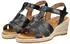 Gabor Comfort Sandalen Glattleder Keilsandalette schwarz
