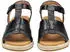 Gabor Comfort Sandalen Glattleder Keilsandalette schwarz