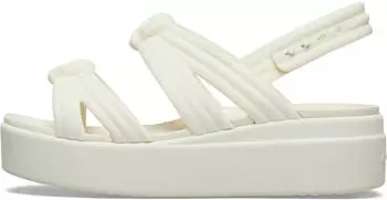 Crocs Brooklyn Knot Low Wedge Keilsandale elfenbeinfarben