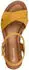 Tamaris Wedge Sandal Strappy Sandal, Summer Shoe in Vegan Processing gelb