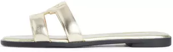 Tommy Hilfiger Th Logo Strap Mule G gold bronze