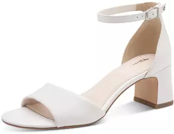 Tamaris Sandal with Stiletto Heel weiß