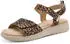 Tamaris Wedge Sandals TOUCHit Footbed cremefarben leopard