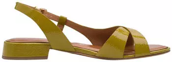Tamaris Women's Flat Sandal olive patent