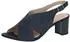 Caprice Strappy Sandal Suede dunkelblau