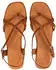 Oh! my Sandals Toe Strap Leather Toe Separator cognac