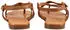 Oh! my Sandals Toe Strap Leather Toe Separator cognac