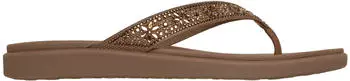 Skechers Meditation Luxe Damen Sandale braun