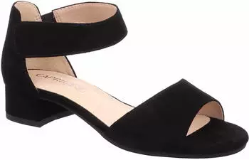 Caprice Sandal with Heel and Rhinestones (9-28212) schwarz