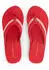 Tommy Hilfiger TH Wedge Crochet Summer Sandal Toe Separator in Crochet Look altrosa/rot