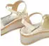 Lascana Strappy Sandal with Wedge Heel in Leather gold