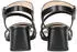 Nero Giardini Leather Strappy Sandal schwarz
