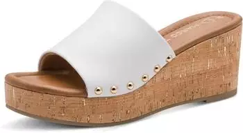 Marco Tozzi Damen Sandale weiches Feel Me Fu&szlig;bett white