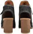 MUSTANG Sandals Faux Leather/Textile High Heel Sandal schwarz