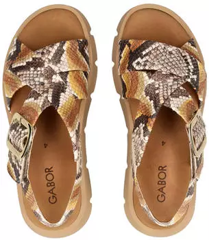 Gabor Plateau Sandal (16815168) senf/goldgelb/grau/dunkelgrau