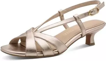Marco Tozzi Sandal Feel Me Footbed platinum/gold