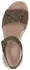 Caprice Flat Leather Sandal olive nubuc