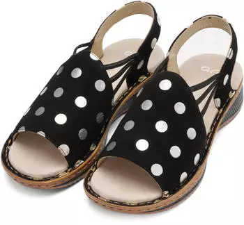 Ara Hawaii Sandale schwarz/goldfarben