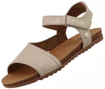 MUSTANG Sandal with Velcro Closure (26M0162011) beige/gold