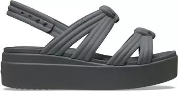 Crocs Brooklyn Knot Low Wedge Sandal carbon
