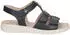 Caprice Sandal with Triple Velcro ocean nappa