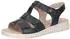 Caprice Sandal with Triple Velcro ocean nappa