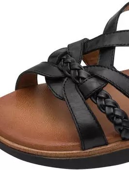 Tamaris Sandal Flat schwarz
