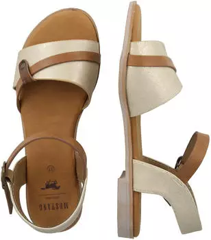MUSTANG Sandal Decorative Strap Rivet Buckle (26M0072006) cremefarben