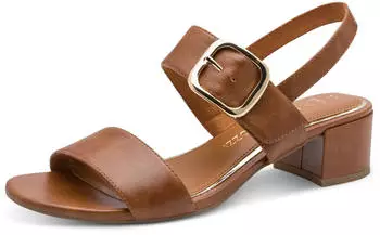 Marco Tozzi Sandal Velcro Vegan 2-28212 cognac