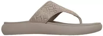 Skechers ASANA Luxe Flat Sandal taupe