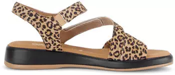 Gabor Rhodos Wedge Sandal camel/dunkelbeige/schwarz